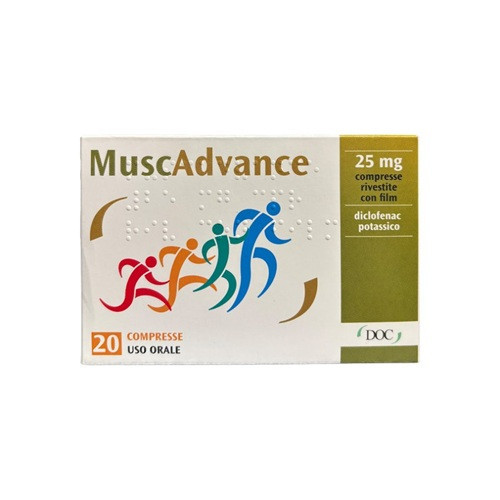MUSCADVANCE 20CPR RIV 25MG